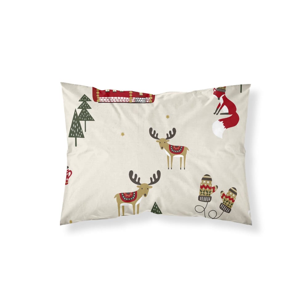 Taie d’oreiller 100 % polyester multicolore 65x65 cm