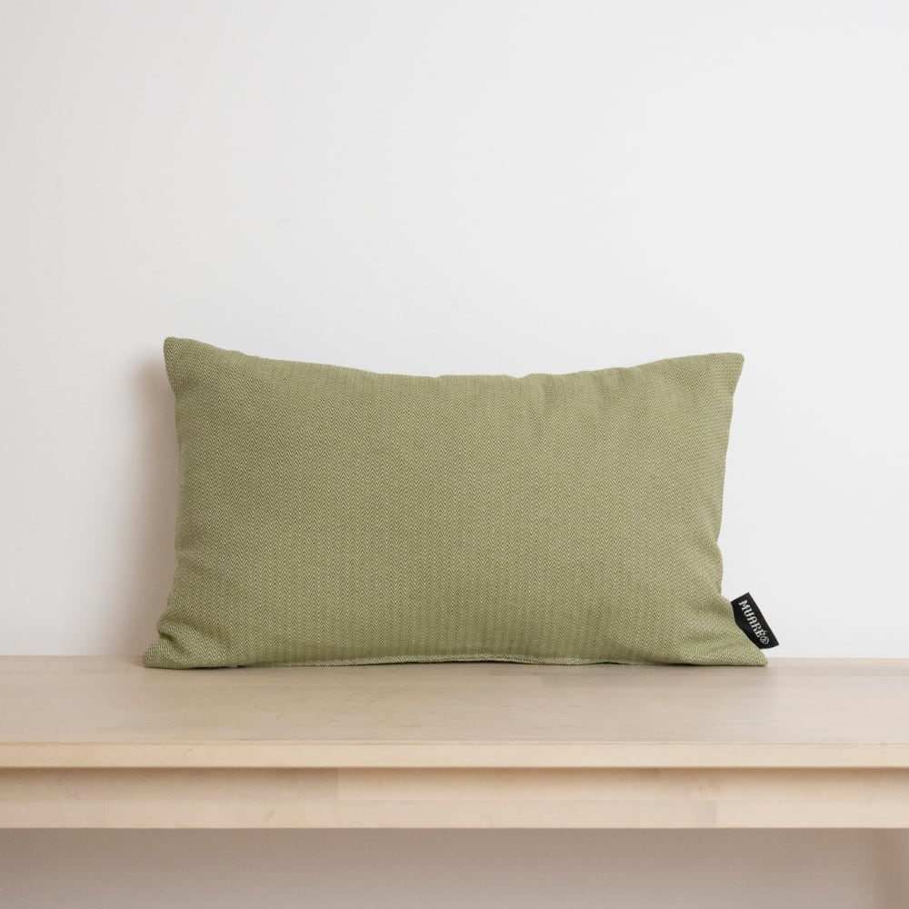 Jacquard-Kissenhülle 100 % Baumwolle grün 30x50 cm - Maisons Du