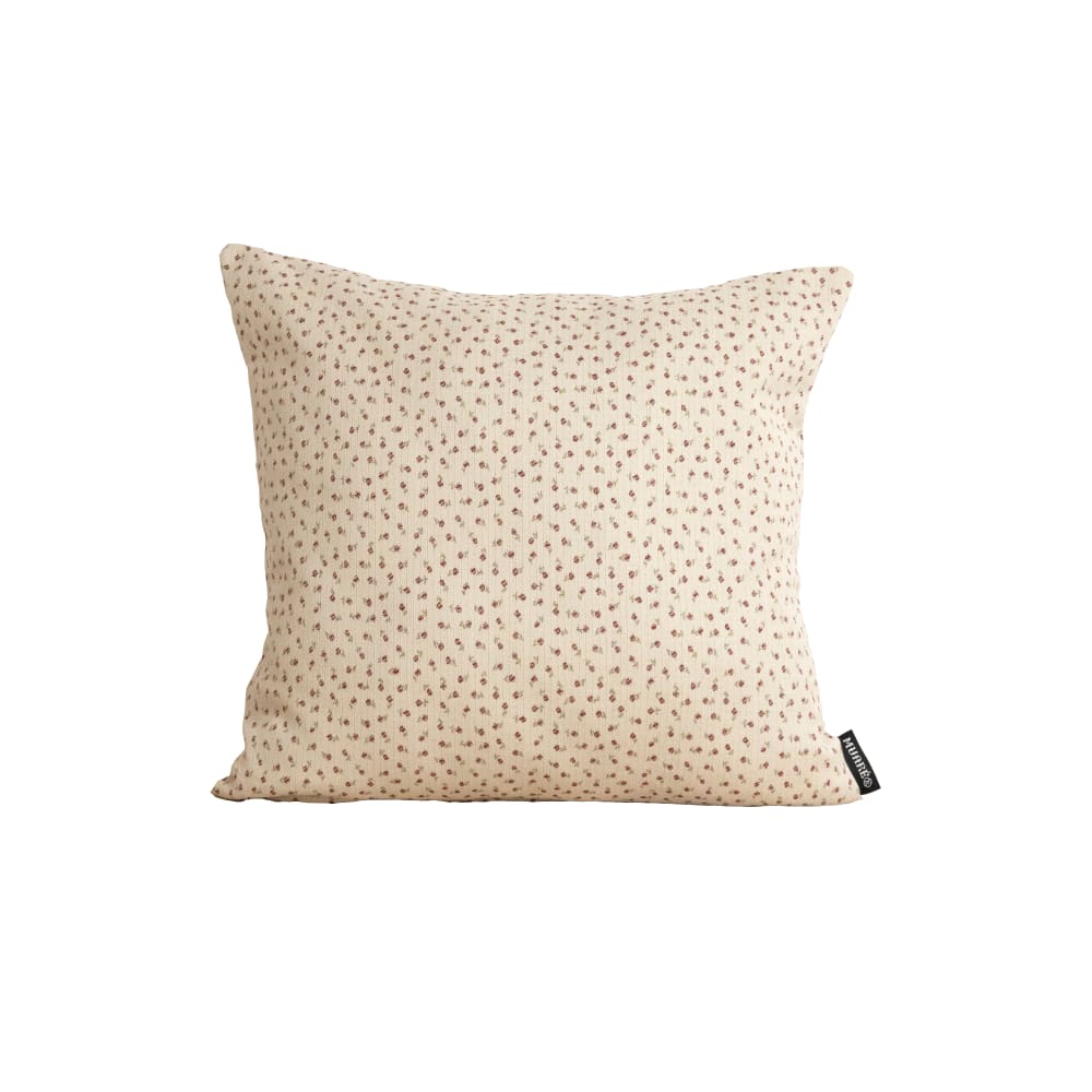 Housse de coussin jacquard 100 % coton rouge 45x45 cm Housse de coussin jacquard 100 % coton rouge 45x45 cm