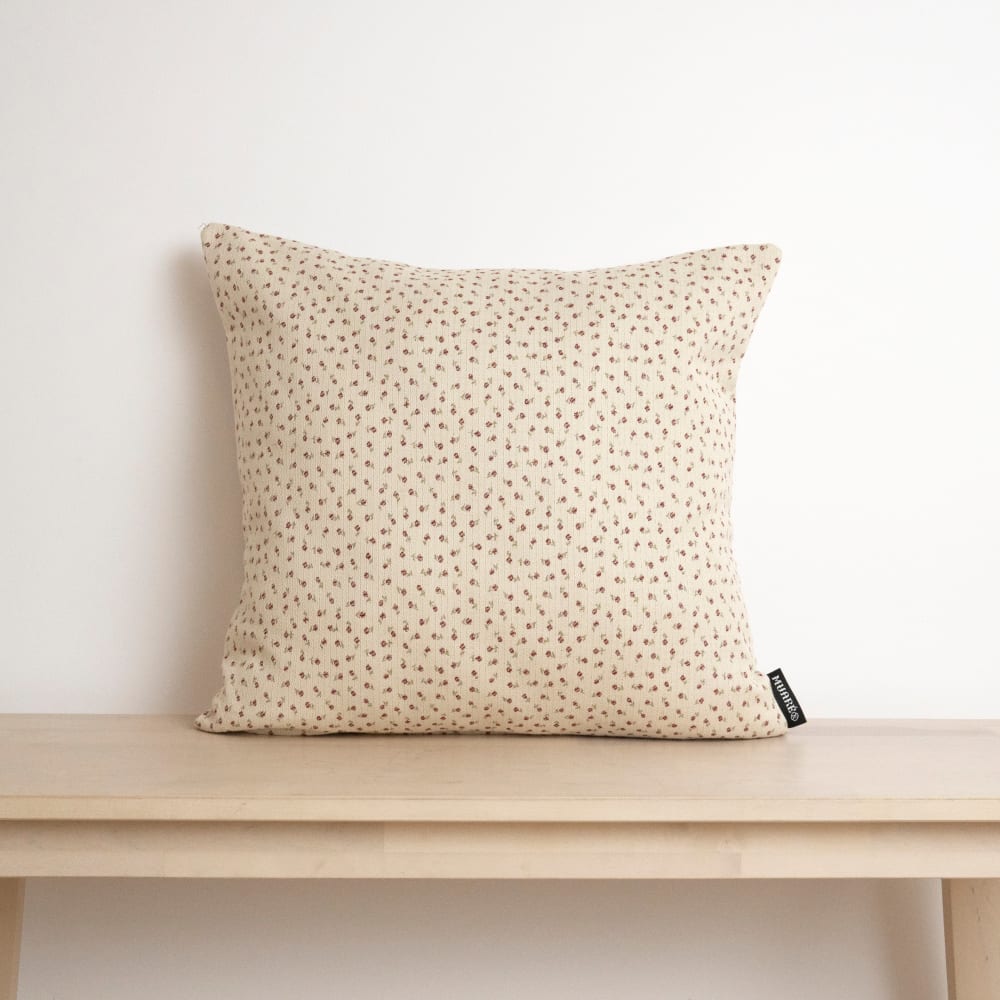 Jacquard-Kissenhülle 100 % Baumwolle rot 45x45 cm - Maisons Du
