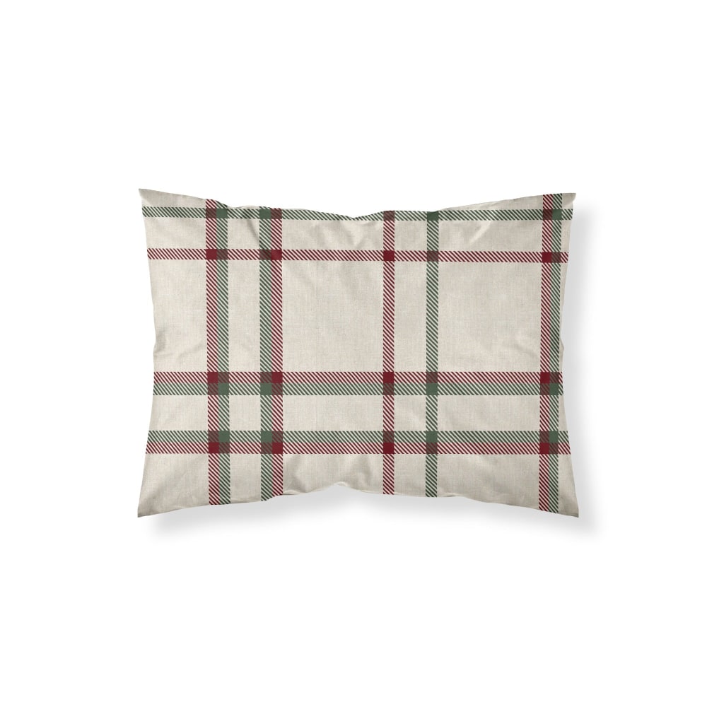 Taie d’oreiller 100 % polyester beige 65x65 cm