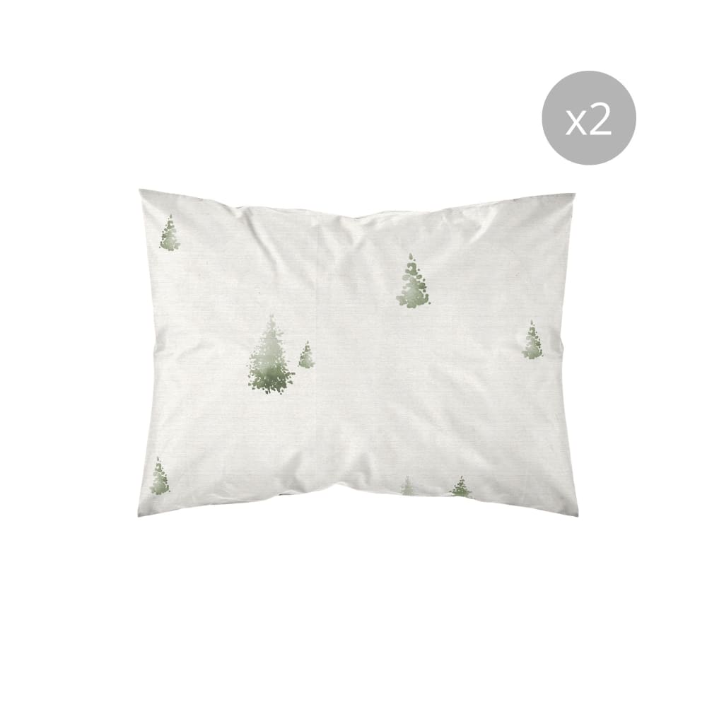 Lot de taies d'oreillers 100 % polyester multicolore 50x80 cm