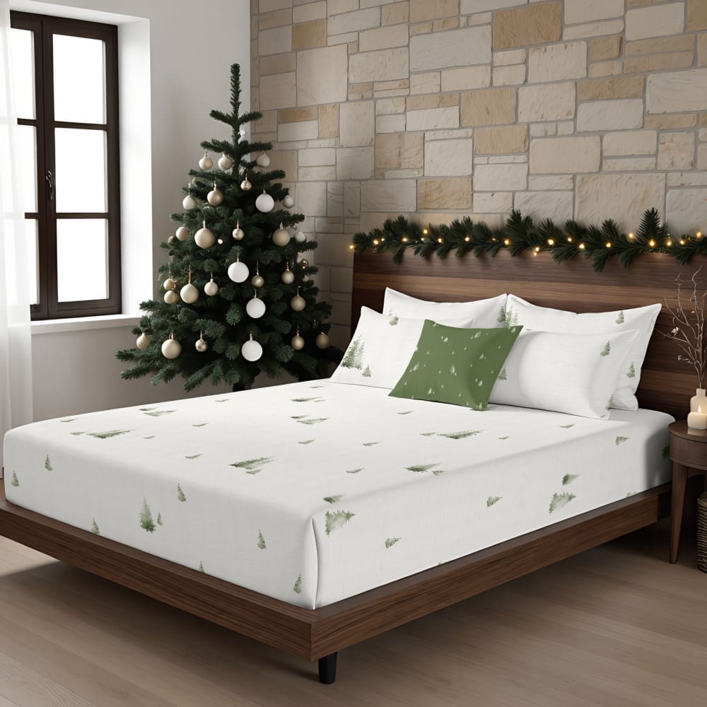 Drap-housse 100 % coton blanc 140x200 cm - Maisons du Monde