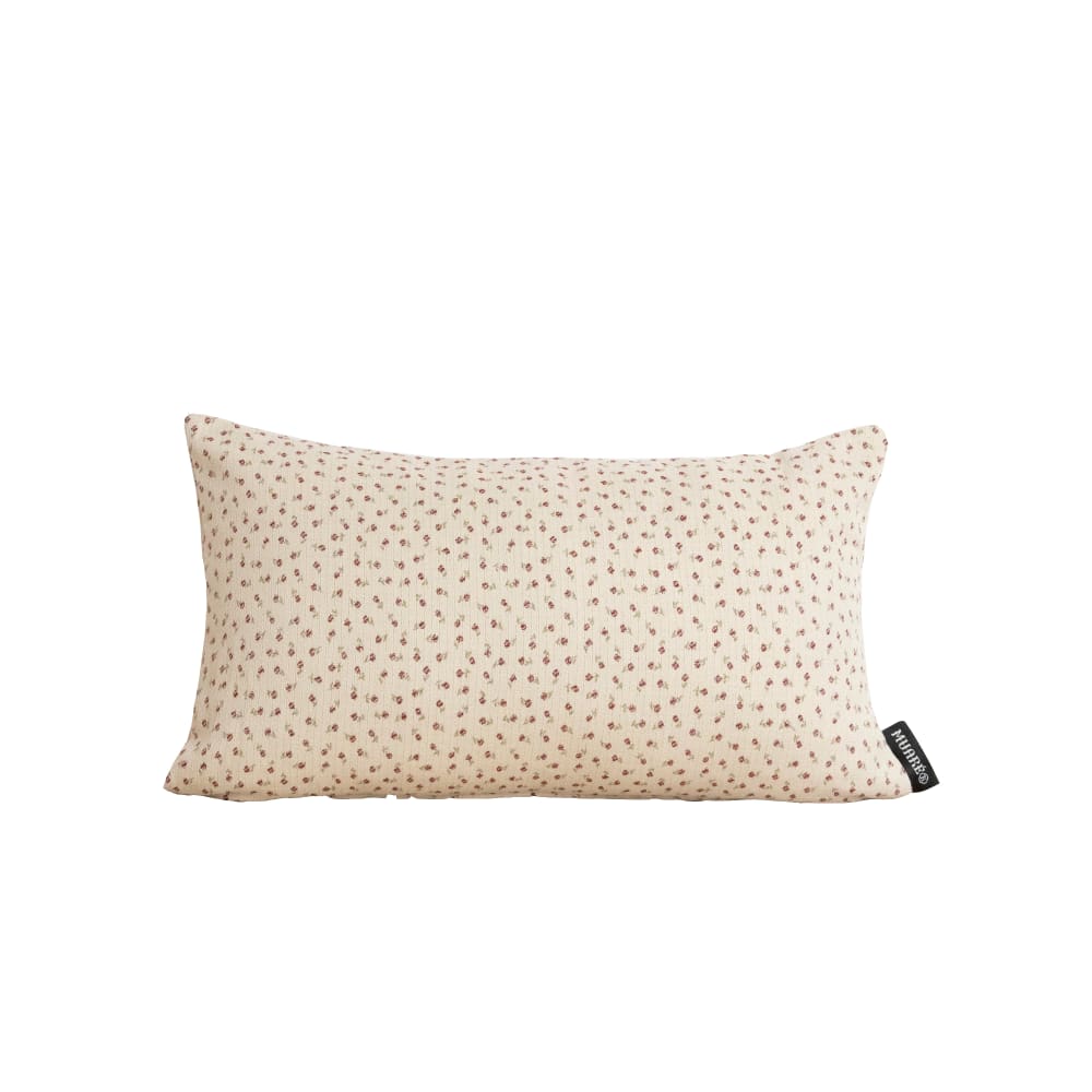 Housse de coussin jacquard 100 % coton rouge 30x50 cm