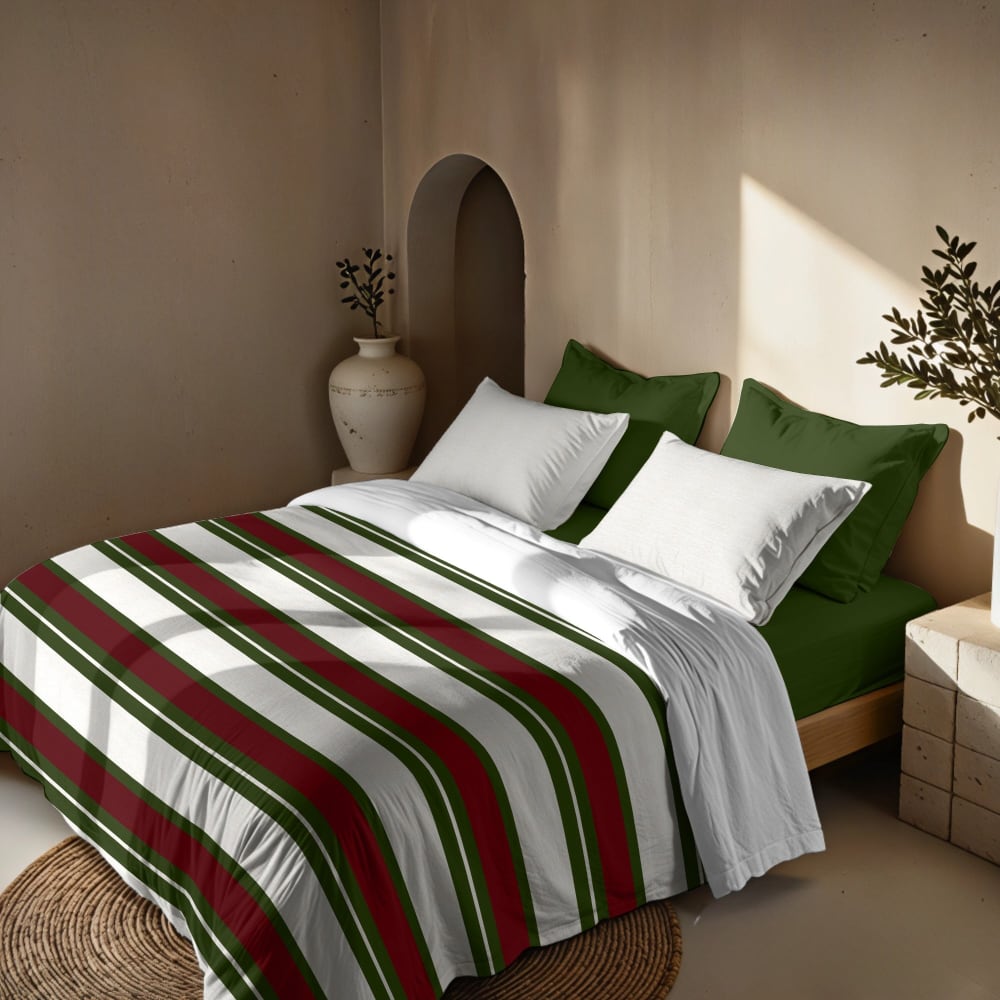 Housse de couette 100 % polyester multicolore 240x220 cm