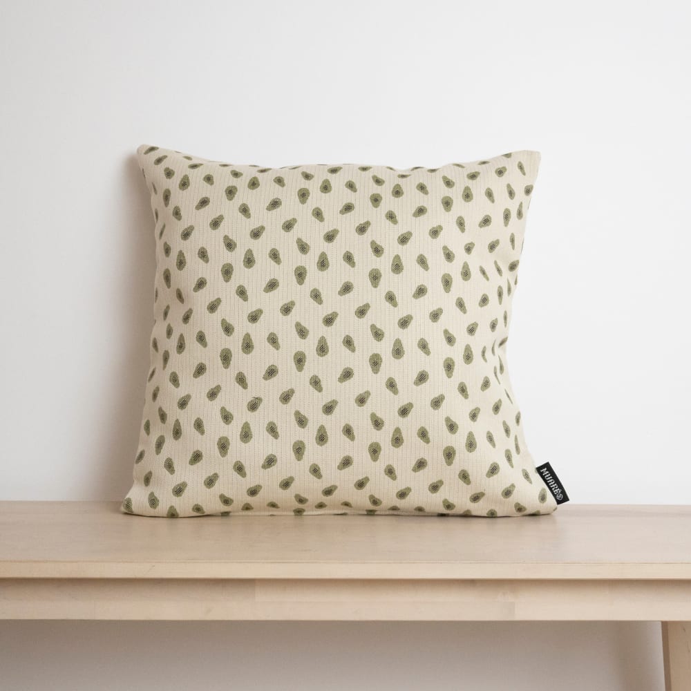 Jacquard-Kissenhülle 100 % Baumwolle beige 45x45 cm - Maisons Du