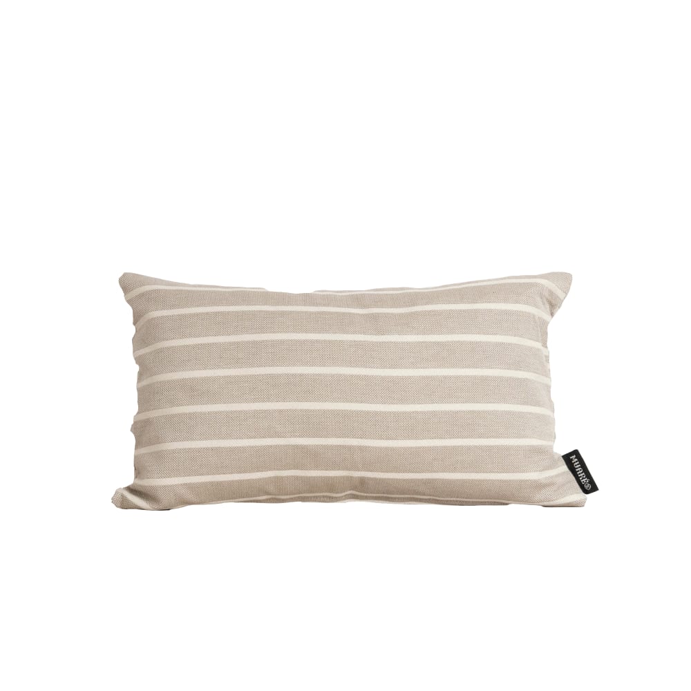 Housse de coussin jacquard 100 % coton marron 30x50 cm