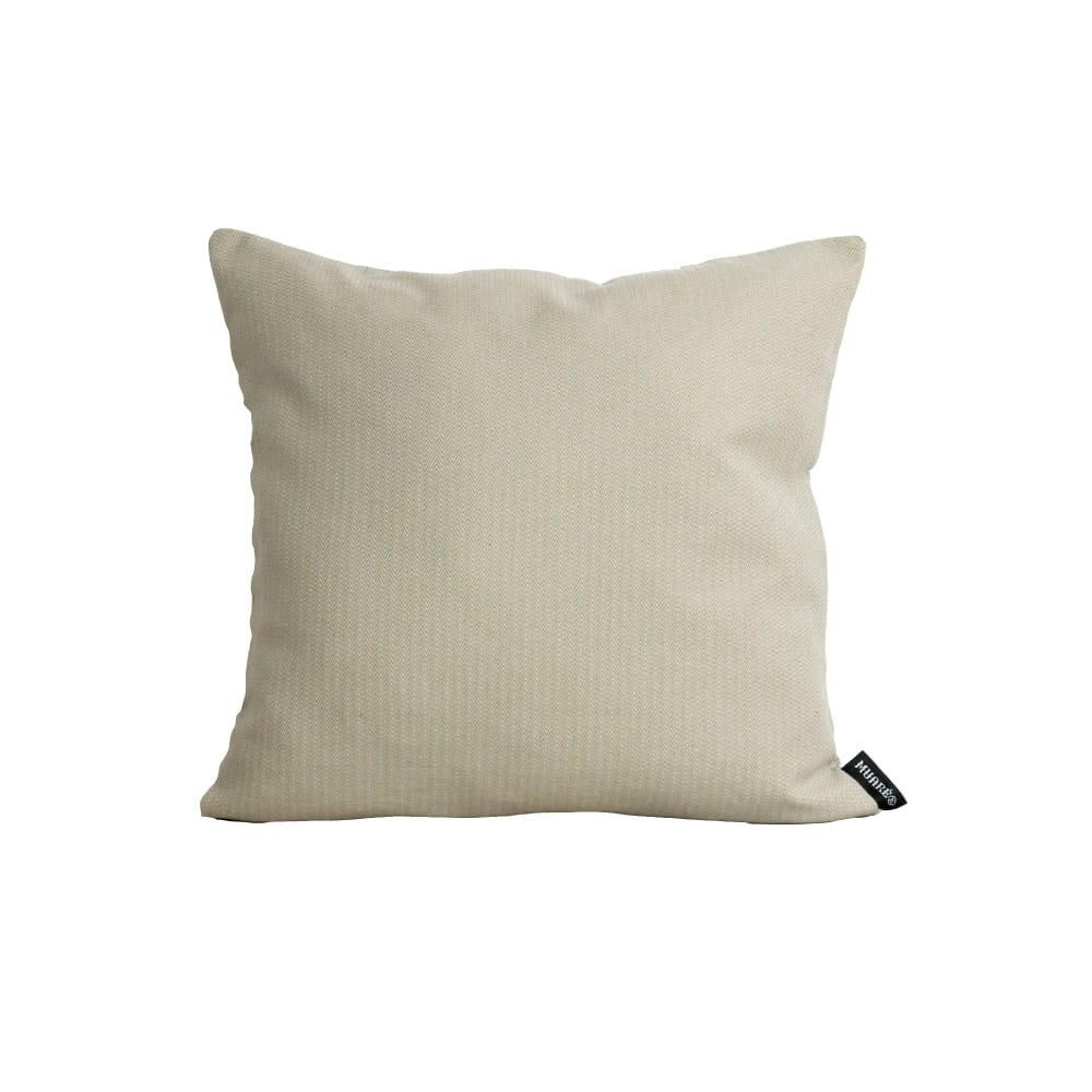 Housse de coussin jacquard 100 % coton marron 45x45 cm