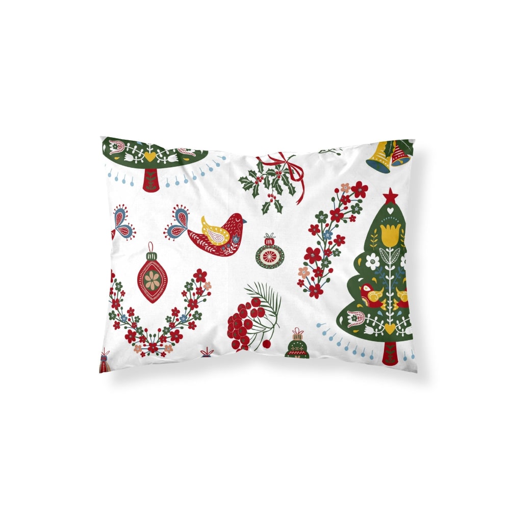 Taie d’oreiller 100 % polyester multicolore 65x65 cm