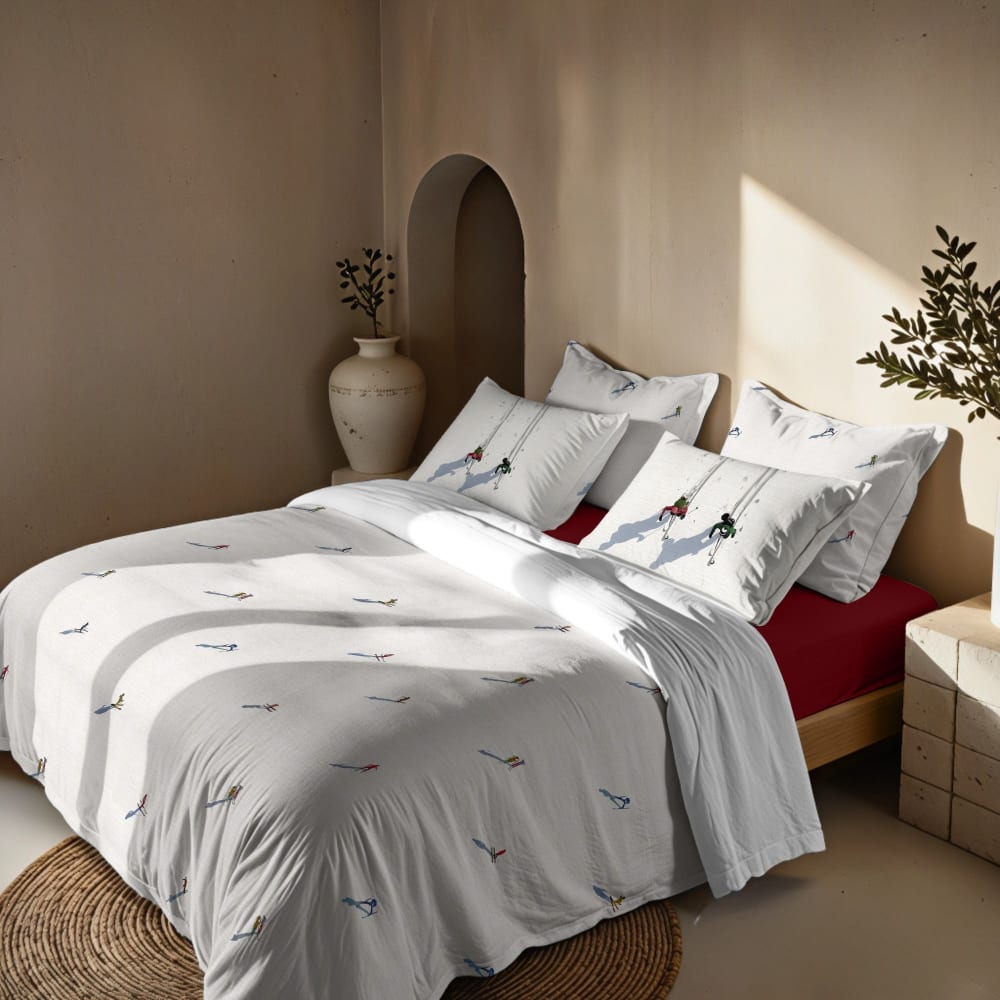 Bettdeckenbezug Weihnachten Polyester mehrfarbig 120 (200x200 cm)