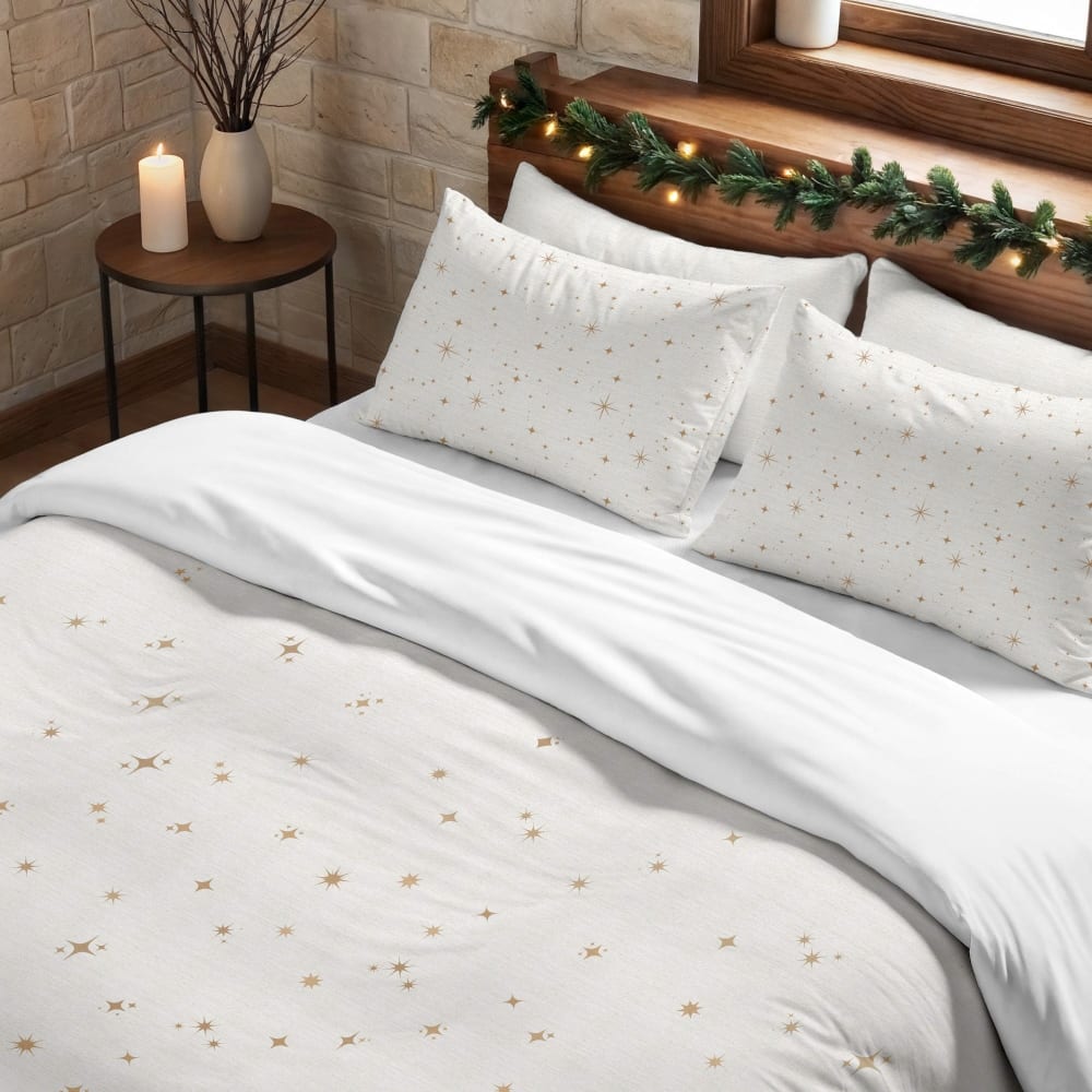 Bettdeckenbezug Weihnachten Polyester mehrfarbig 120 (200x200 cm)