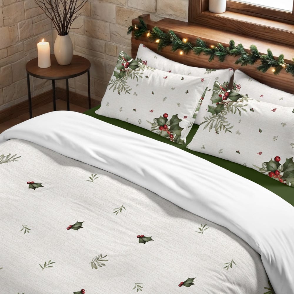 Bettdeckenbezug Weihnachten Polyester mehrfarbig 240x220cm) -