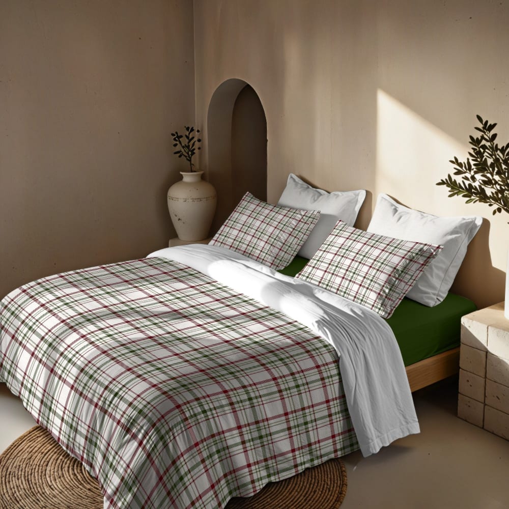 Bettdeckenbezug Weihnachten Polyester mehrfarbig 155x220cm) -