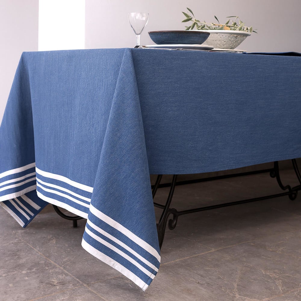 Tischdeckenset mit 8 Servietten aus Baumwolle 180x350 - Maisons