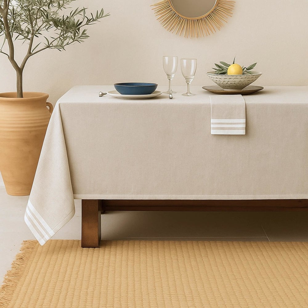 Nappe coton 150x250 lin