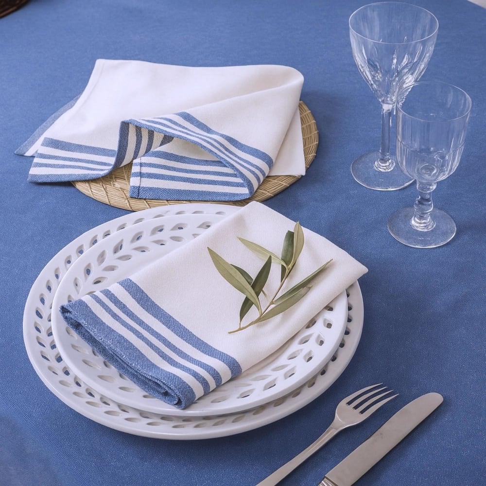 4er-set Stoffservietten aus Baumwolle 45x45 - Maisons Du Monde