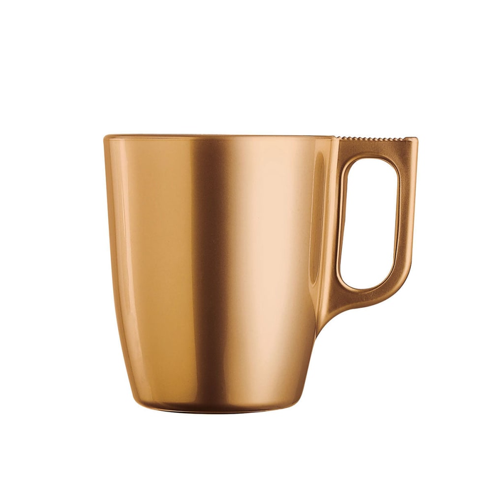 6 mugs 25 cl gold
