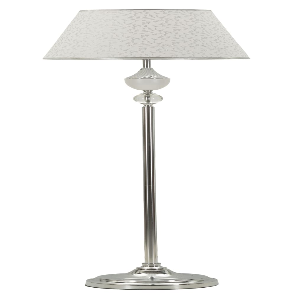 Lampadaire en métal et tissu argenté et blanc (ø 40 x 158 cm) — vue 3