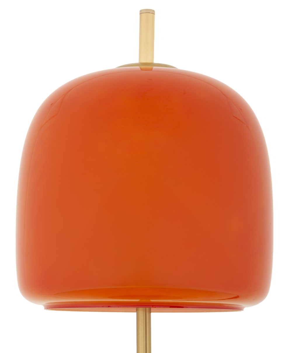 Lampe de table en métal doré et verre (ø 30 x 16 x 53 cm) — vue 3