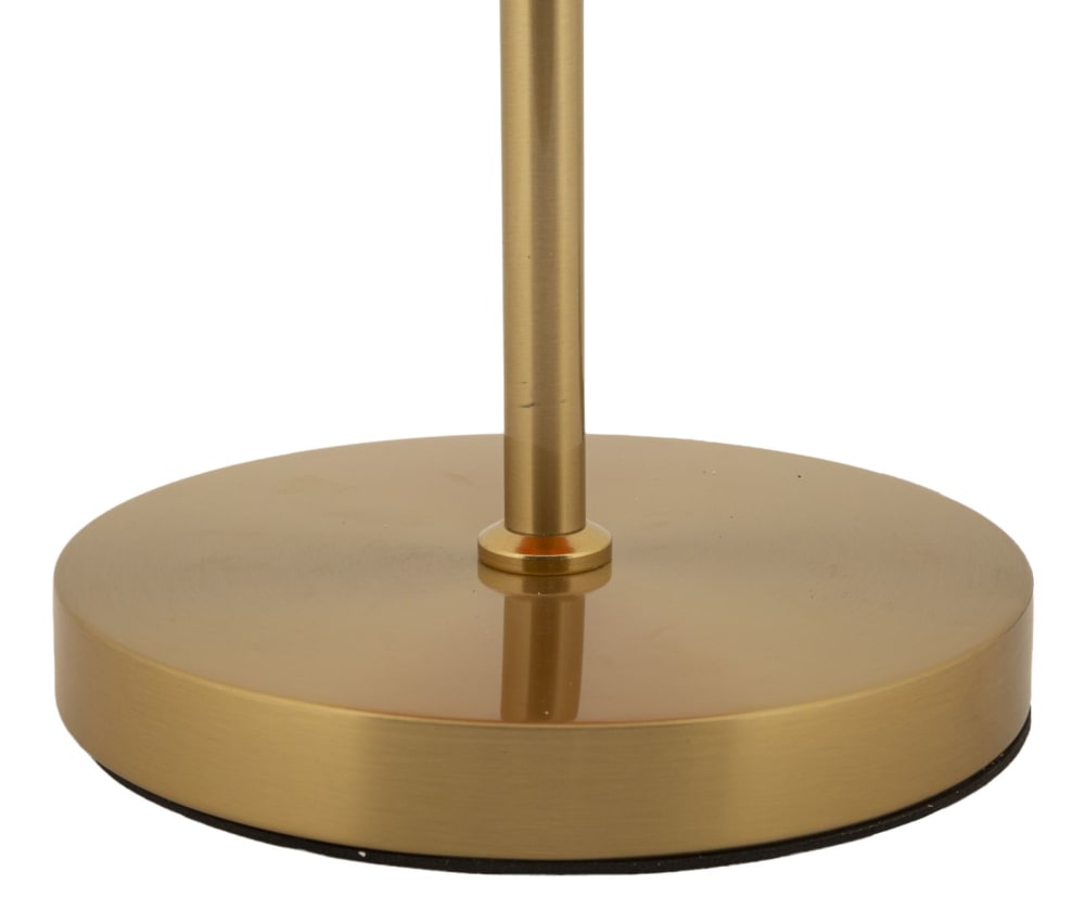 Lampe de table en métal doré et verre (ø 30 x 16 x 53 cm) — vue 4