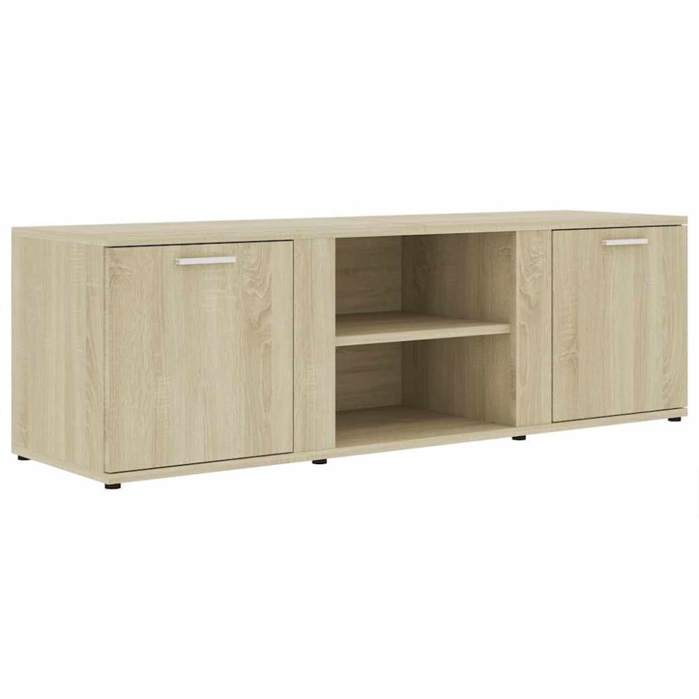 Meuble tv bois marron 120x34x37 cm