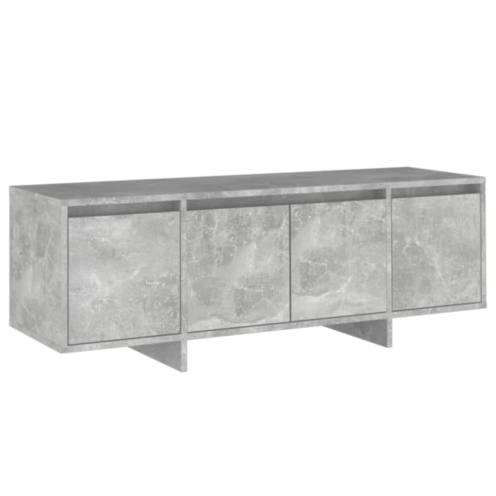 Meuble tv bois gris béton 120x30x40.5 cm