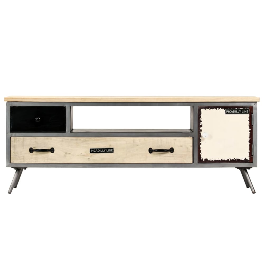 Meuble tv bois multicolore 120x30x45 cm