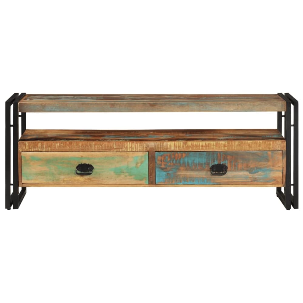 Meuble tv bois multicolore 120x35x45 cm