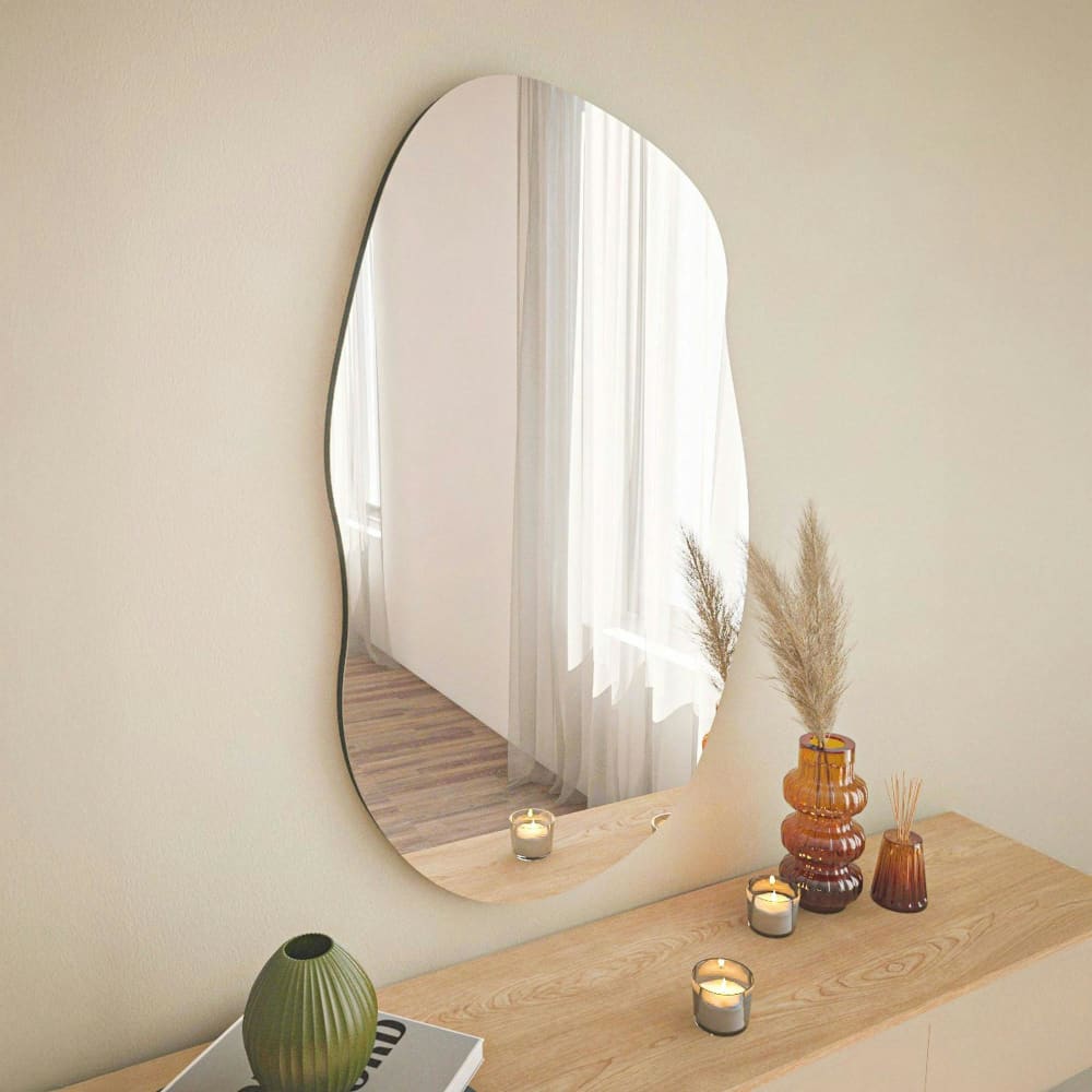 Miroir mural forme organique 89 cm