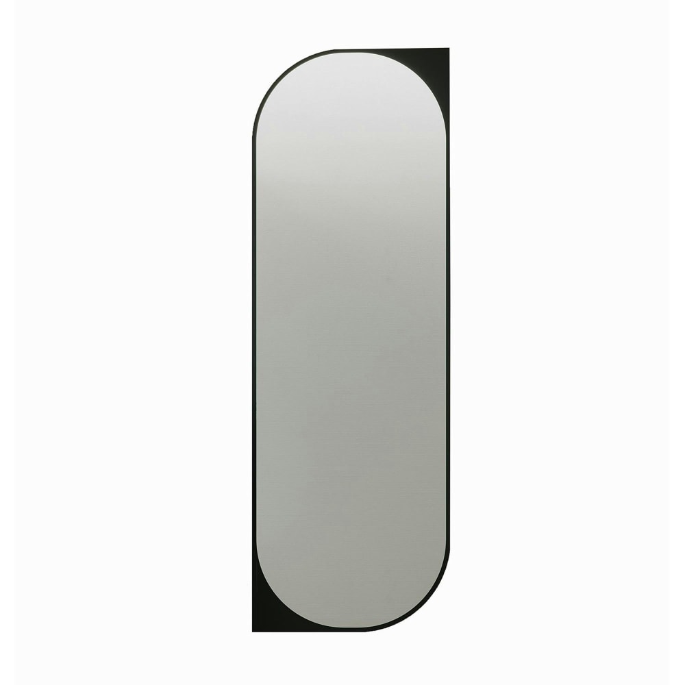 Miroir 152 cm forme capsule cadre noir