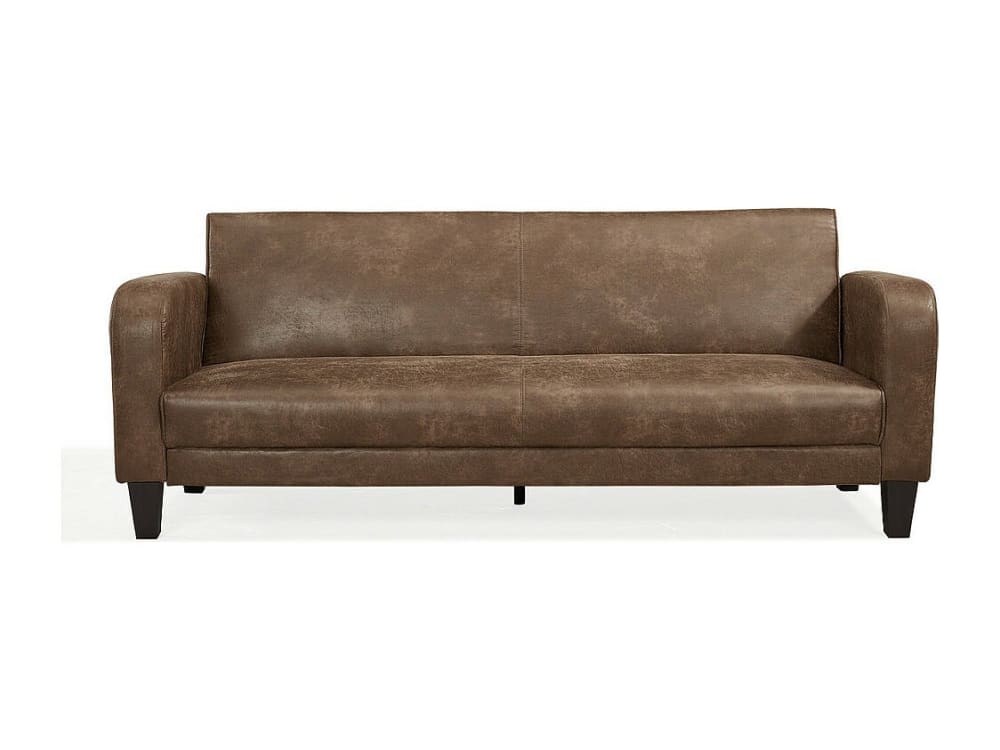 Canapé convertible  3 places marron