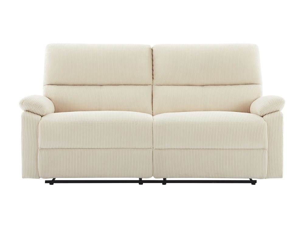Canapé relaxation polyester 3 places beige}
