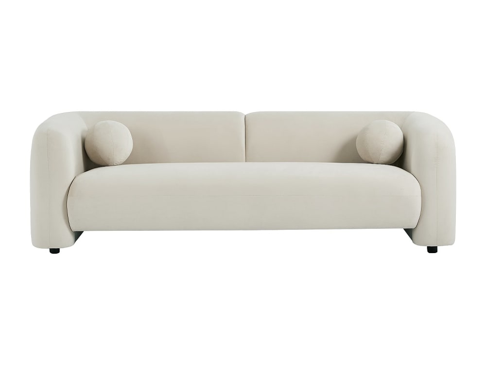 Canapé fixe  3 places beige