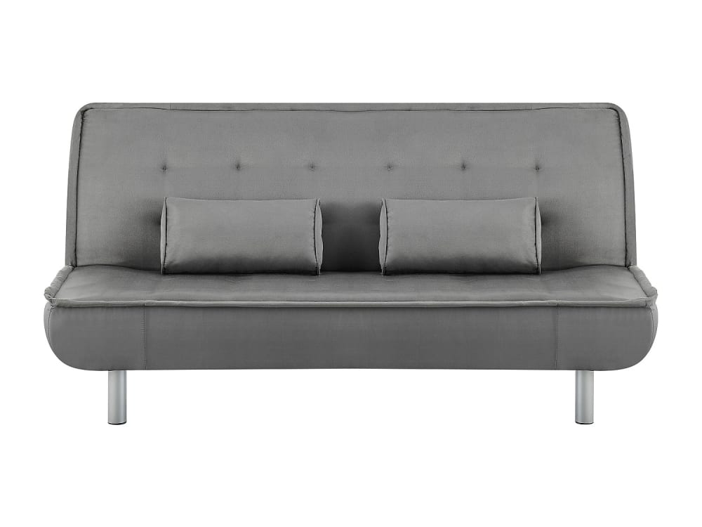 Canapé convertible microfibre 3 places gris
