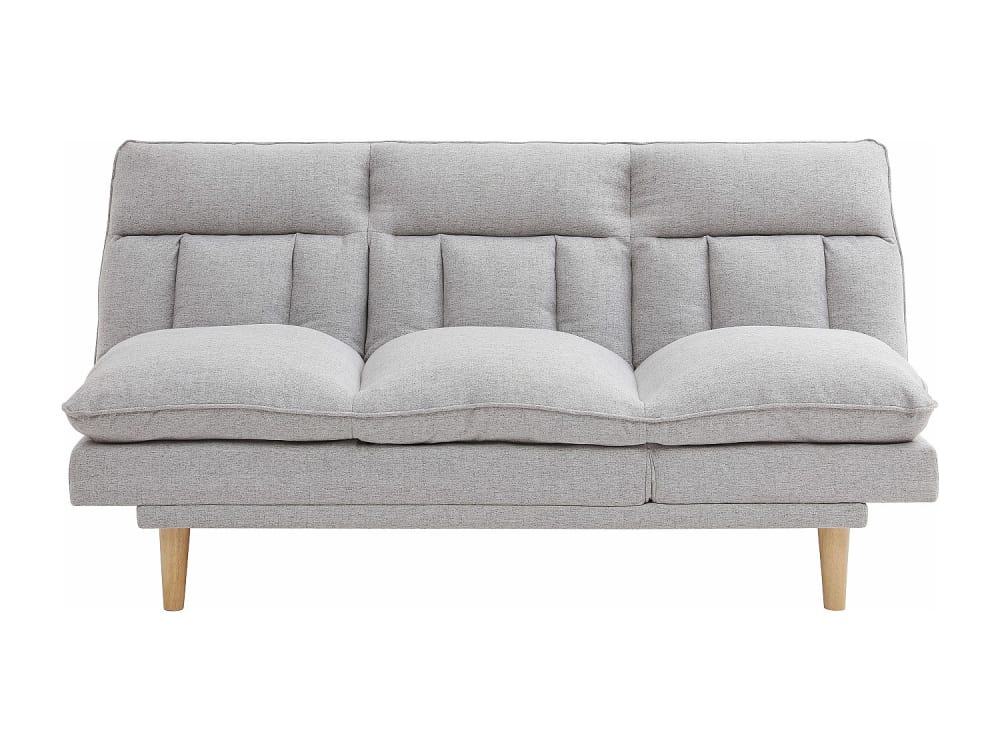 Canapé convertible  3 places gris clair