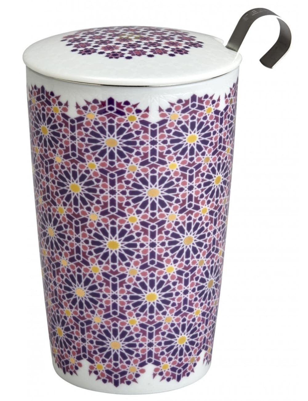 Mug avec filtre et couvercle andalusia berry -