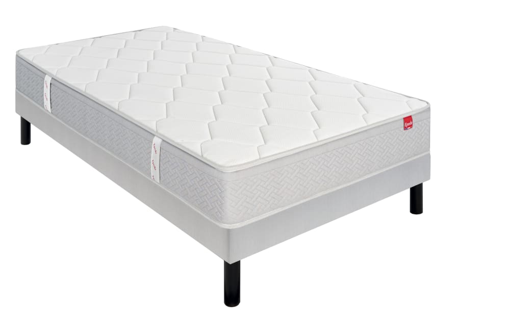 Ensemble sommier tapissier et matelas ressorts 90 x 200 cm