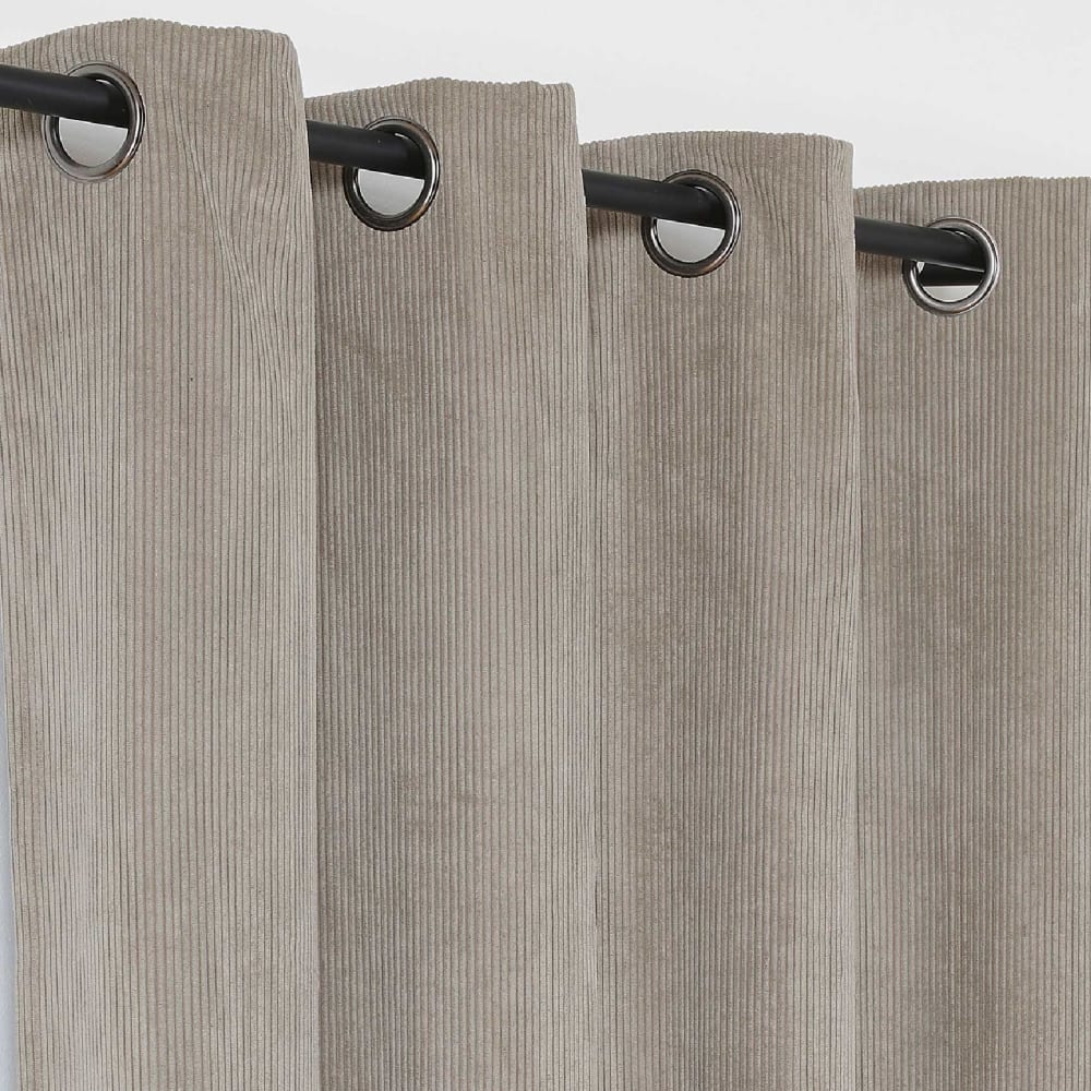 Rideau obscurcissant et isolant en velours côtelé polyester/velours — vue 3