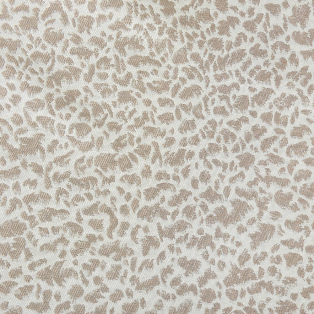 Rideau jacquard abstrait texturé à oeillets coton beige 260 x 140 — vue 3