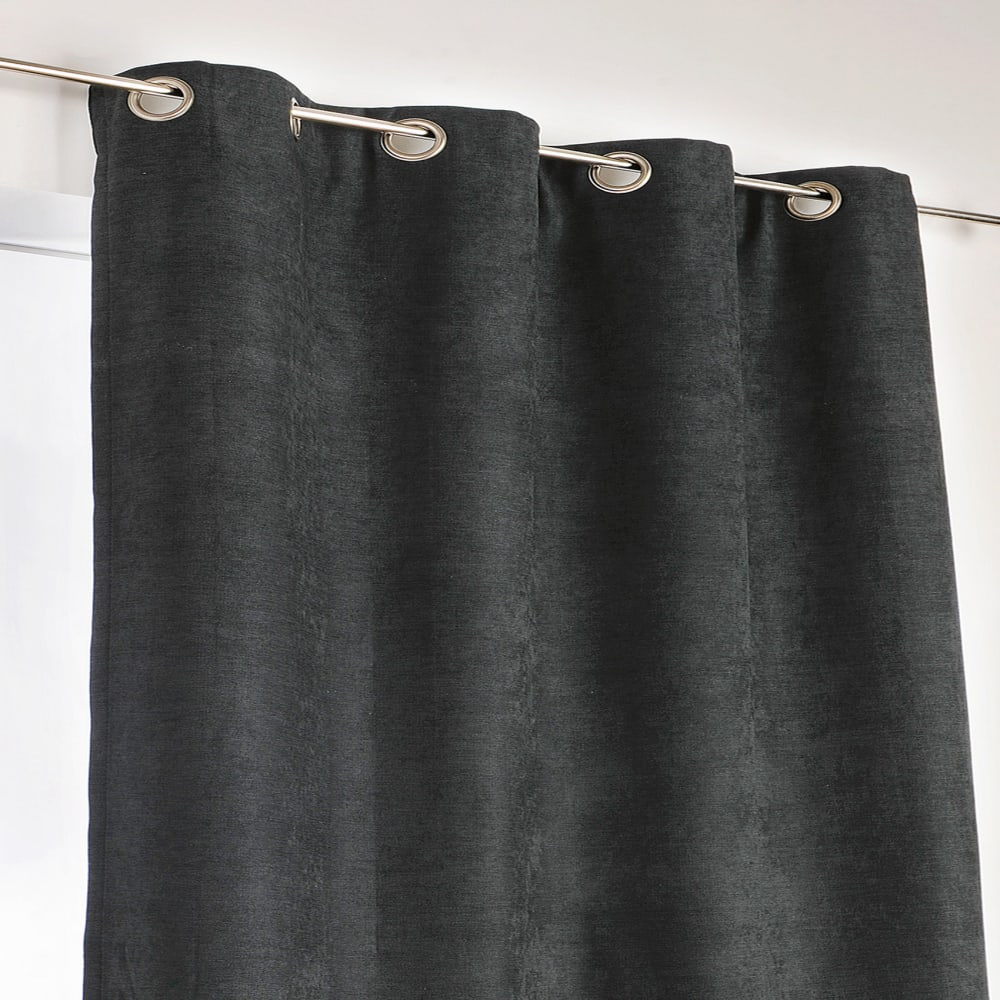 Rideau alaska isolant et 100 % occultant polyester noir 140x260 cm — vue 3