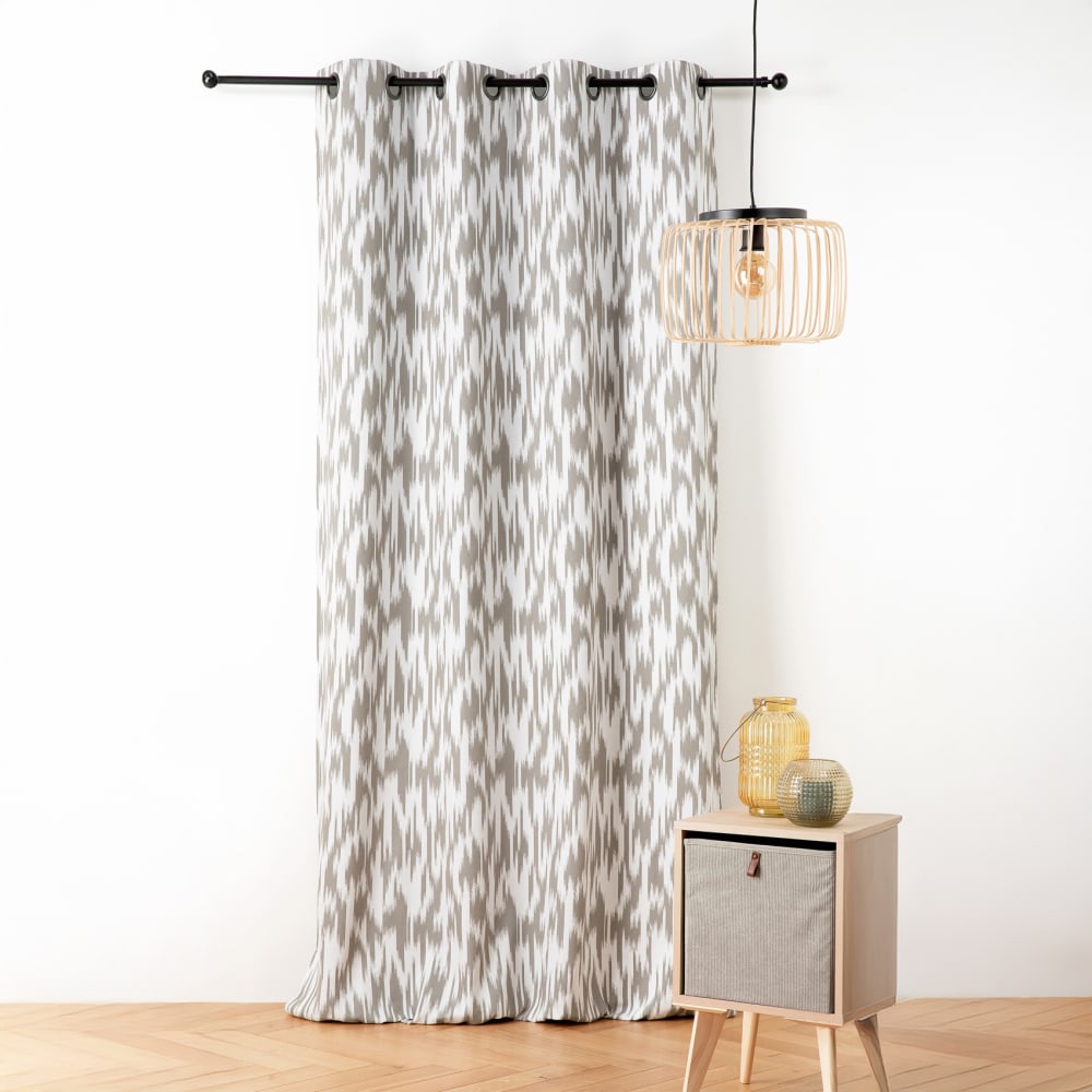 Rideau jacquard motif