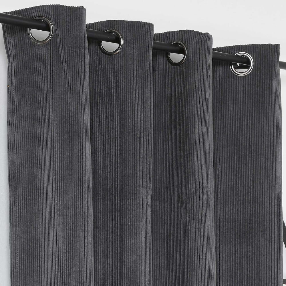 Rideau obscurcissant et isolant en velours côtelé polyester/velours — vue 3