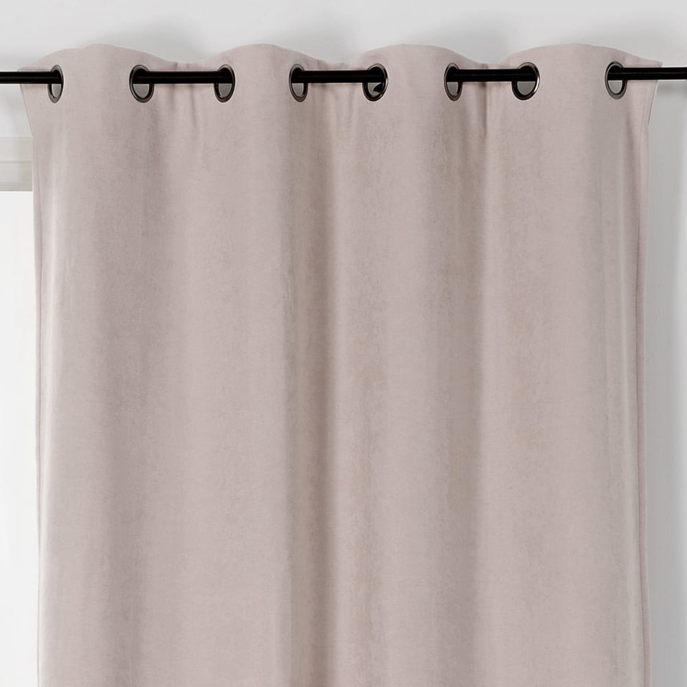 Rideau alaska isolant et 100 % occultant polyester sable 140x260 cm — vue 3