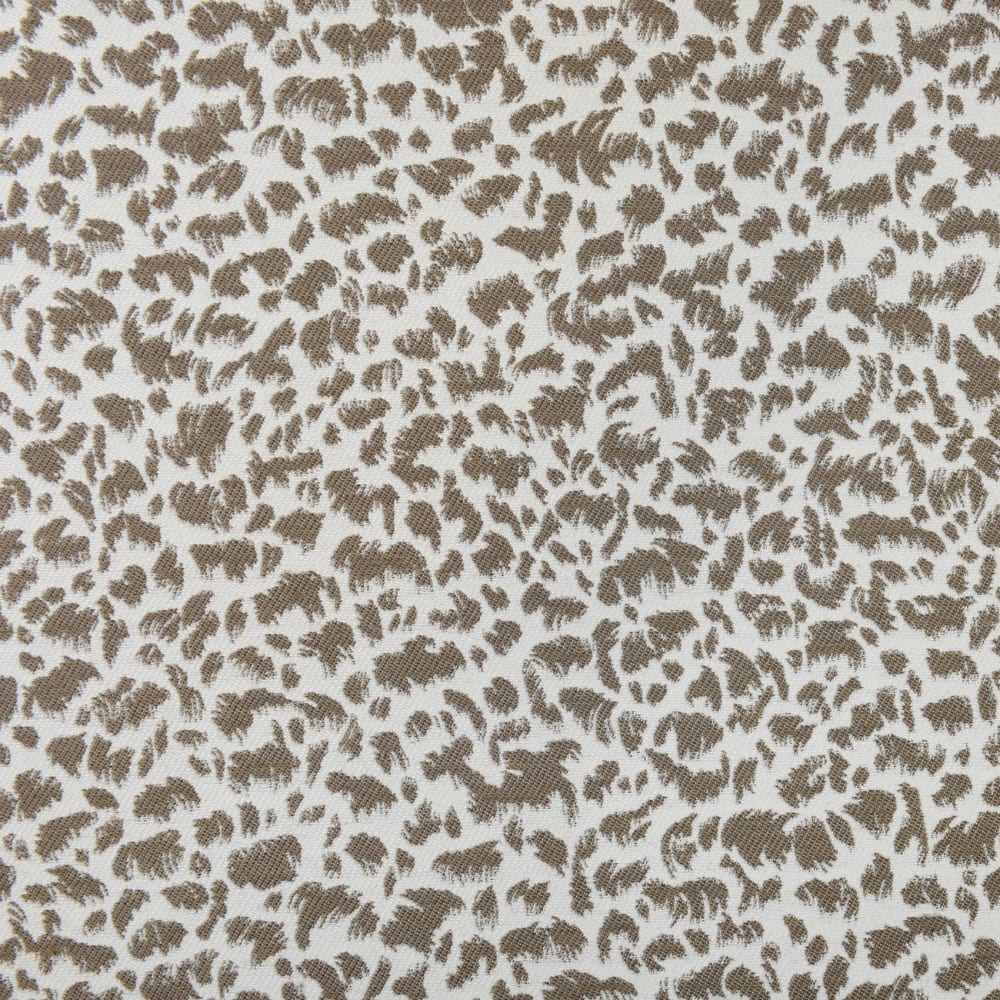 Rideau jacquard abstrait texturé à oeillets coton taupe 260 x 140 — vue 3