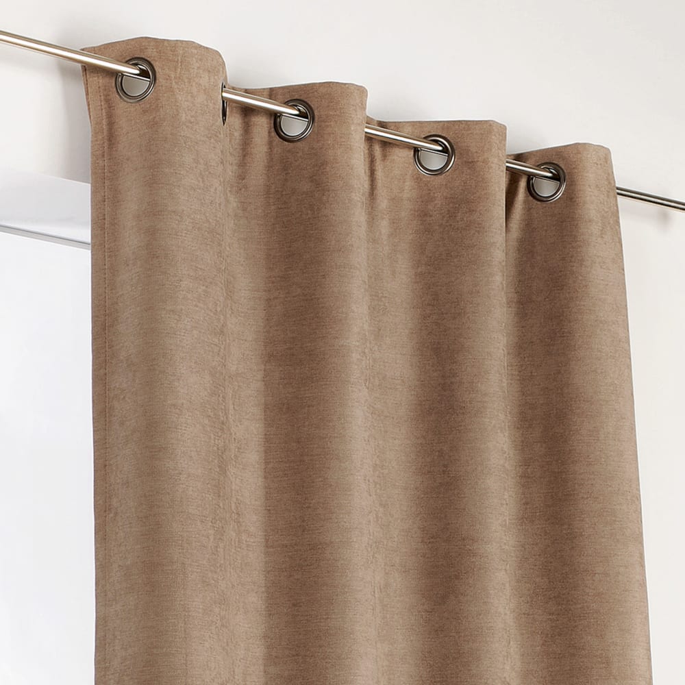 Rideau alaska isolant et 100 % occultant polyester beige 140x260 cm — vue 3
