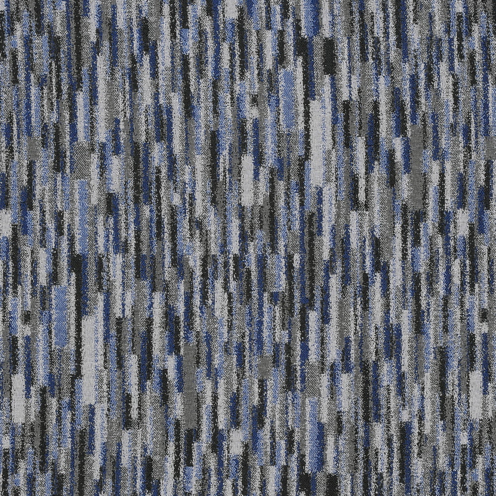 Rideau design aquarelle coton/polyester bleu 140x240 cm — vue 4