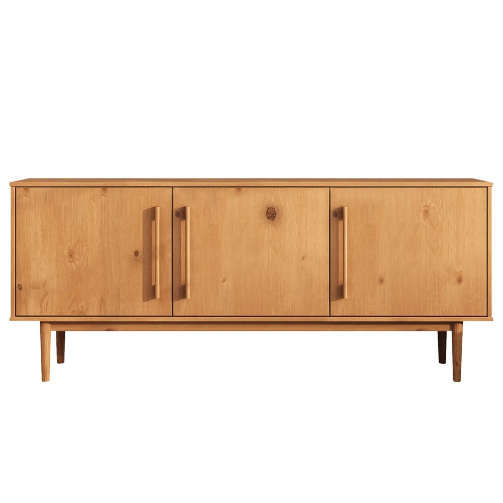IDIMEX Sideboard mit 3 Türen aus Massivholz, Eiche style modern Braun