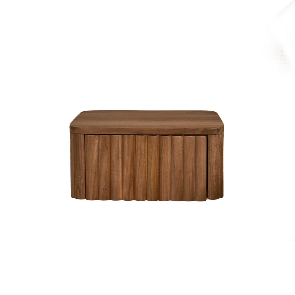 Nachttisch aus massivem Teakholz, hängend, 45 cm - Maisons Du