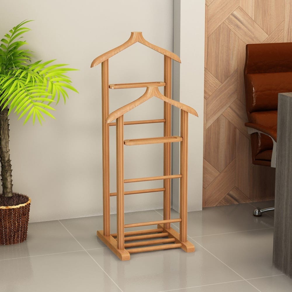 Valet de chambre en bois massif H120 cm