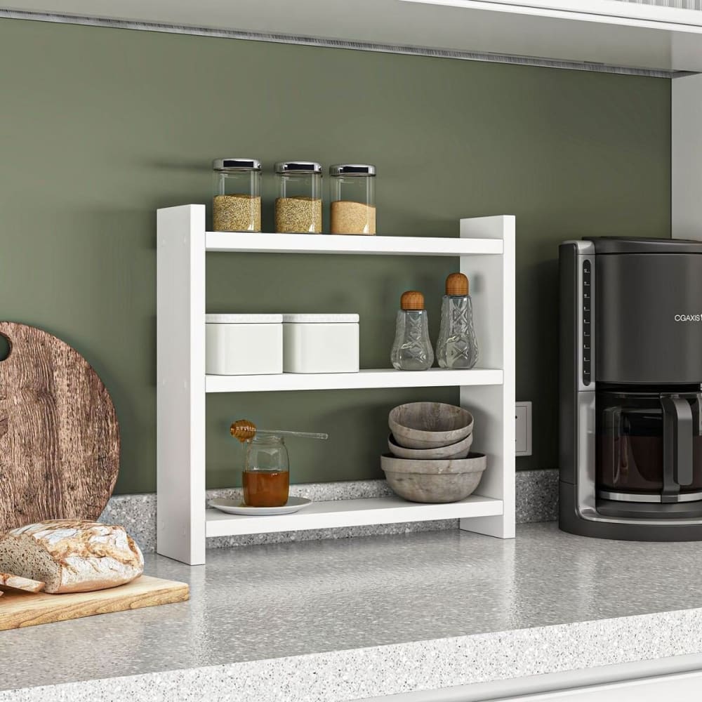 Etagère murale de cuisine h40 cm - blanc